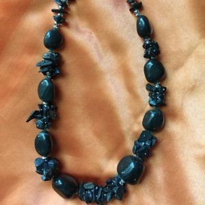 #209 BLACK STONE NECKLACE, NWT, BUNDLE & SAVE $$